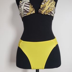Mid-waist Yellow BrazilianTanning Bikini